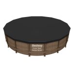 Bestway 58249 medencetakaró ponyva – Ø 488 cm, fekete