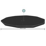 Bestway 58249 medencetakaró ponyva – Ø 488 cm, fekete