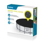 Bestway 58249 medencetakaró ponyva – Ø 488 cm, fekete