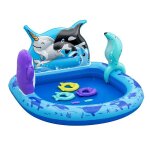 Bestway Polar Pals felfújható kerti játszótér – 134×131×73 cm – vízi és szárazföldi játékokkal