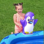 Bestway Polar Pals felfújható kerti játszótér – 134×131×73 cm – vízi és szárazföldi játékokkal