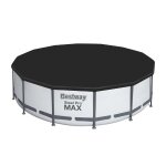 Bestway medencetakaró ponyva – Ø 427 cm – fekete – PVC védőhuzat
