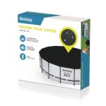 Bestway medencetakaró ponyva – Ø 427 cm – fekete – PVC védőhuzat