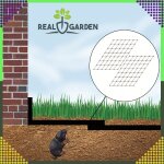 Erős vakondháló – 2x10 m – 30 g/m² – sűrű, strapabíró + 50 rögzítő tüskével