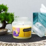 Illatgyertya - csupor fedővel - ibolya & vanília - 310 g