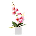 Műnövény dekoráció - orchidea - 3 féle - 37 cm