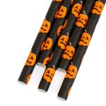 Papír szívószál - halloween - 197 x 6 mm - 25 db / csomag