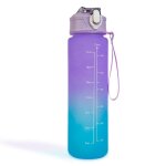 Sport kulacs - 750 ml - opálos - kék-lila színátmenetes