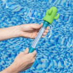 Bestway zöld kaktuszos úszó hőmérő medencébe és jacuzziba – 25 cm