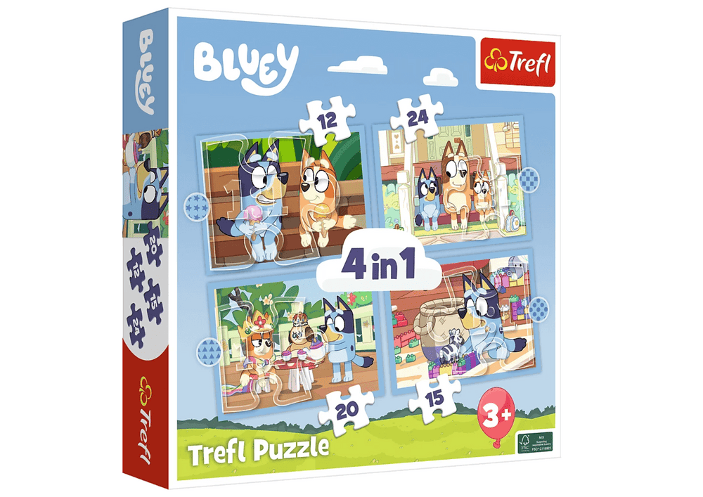 Trefl Bluey puzzle 4 az 1-ben (12, 15, 20, 24 elem) - Marketa.hu - Ahol ...