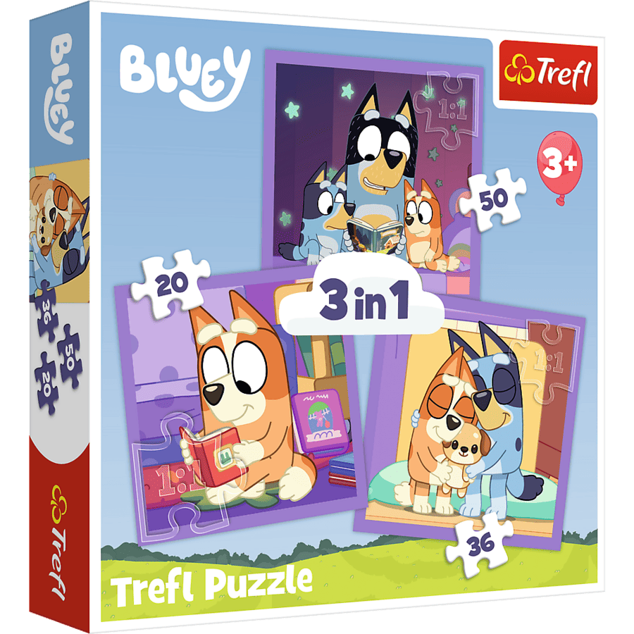 Trefl Bluey 3 az 1-ben Puzzle (20, 36, 50 darabos) - Marketa.hu - Ahol ...
