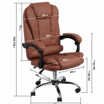 Ergonomikus irodai forgószék – Barna