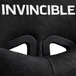 Velúr Gaming szék lábtartóval, ergonomikus, állítható, fém vázzal - Fekete