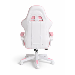Rózsaszín gamer szék lábtartóval - ergonomikus, állítható