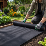 Vastag Agrotextil Gyomellenes Talajtakaró 50g/m² - 1,5x50m - Fekete