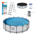 Bestway Steel Pro Max fémvázas medenceszett - 457 x 122 cm