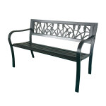 GardenLine Kerti pad - Tulipán - 125 x 53 x 77 cm - Fekete
