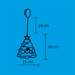 LED-es ablakdísz - Karácsonyfa